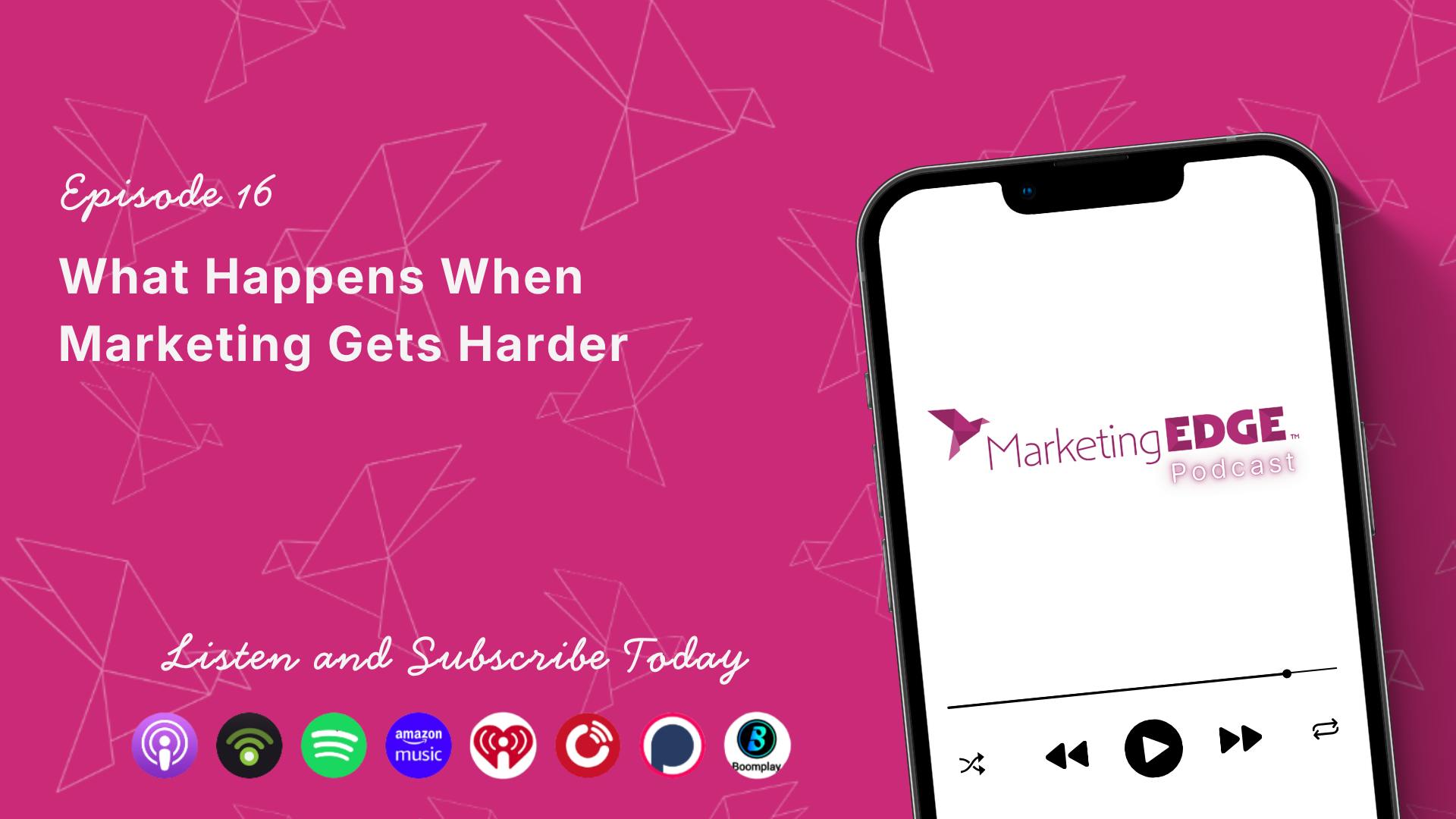 What Happens When Marketing Gets Harder