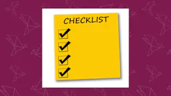 Post-it note checklist Post-it note checklist