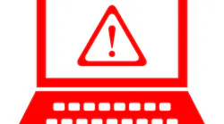 Computer security alert, vector symbol Computer security alert, vector symbol