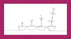 143027902 | Growth © Ahmad Safarudin | Dreamstime.com Continuous line drawing of plant growth processes