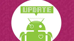 Android update. Android operating system update image