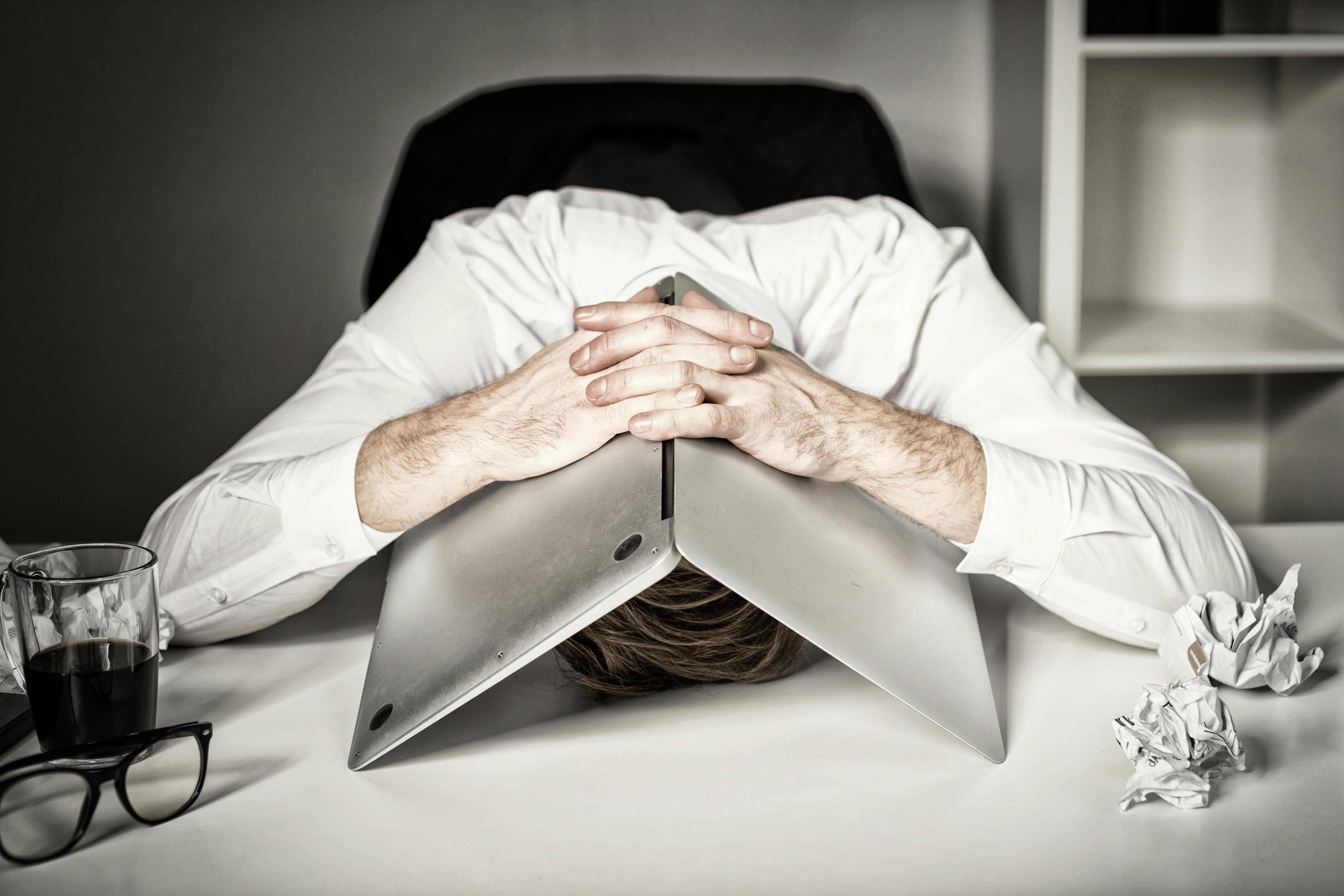 Burnout and failure at work.
