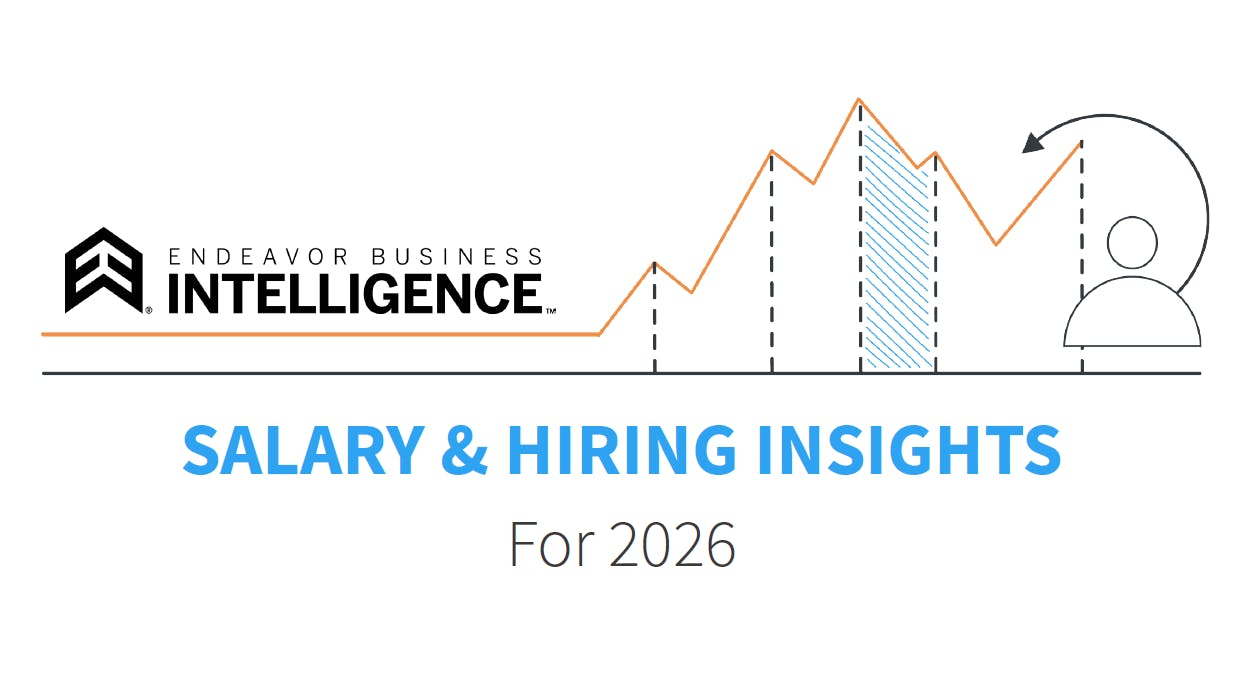 Masthead for Salary & Hiring Insights for 2026, from Endeavor Business Intelligence.