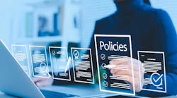 Conceptual image of woman at a laptop looking at virtual documents. Conceptual image of woman at a laptop looking at virtual documents.