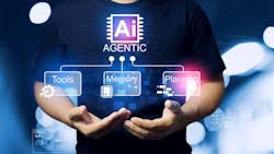 Concept image of a young man juggling agentic AI symbols representing tools, memory,, and planning. Concept image of a young man juggling agentic AI symbols representing tools, memory,, and planning.