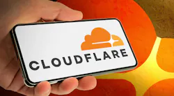 Cloudflare logo. Cloudflare logo.