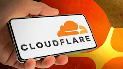Cloudflare logo. Cloudflare logo.
